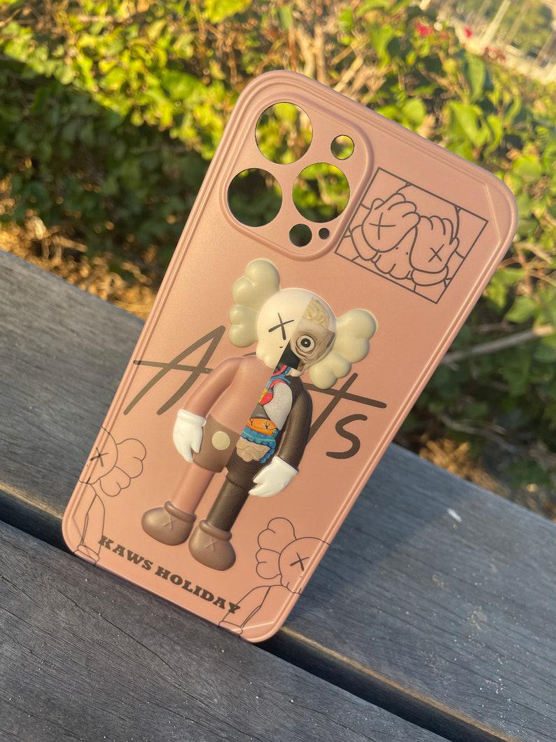 Чехол для iPhone XR Kaws Holiday Dissected Companion Коричневый