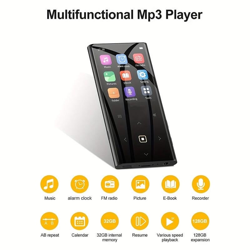 MP3-плеєр Walker M2 Bluetooth Hi-Fi 32Gb з FM-радіо та диктофоном Black - фото 5