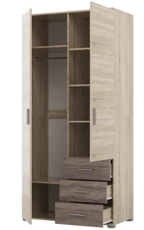 Спальная детская Эверест Бриз-3 комплект Дуб сонома/Трюфель (EVR-20476) - фото 3 Спальная детская Эверест Бриз-3 комплект Дуб сонома/Трюфель (EVR-20476) - фото 3