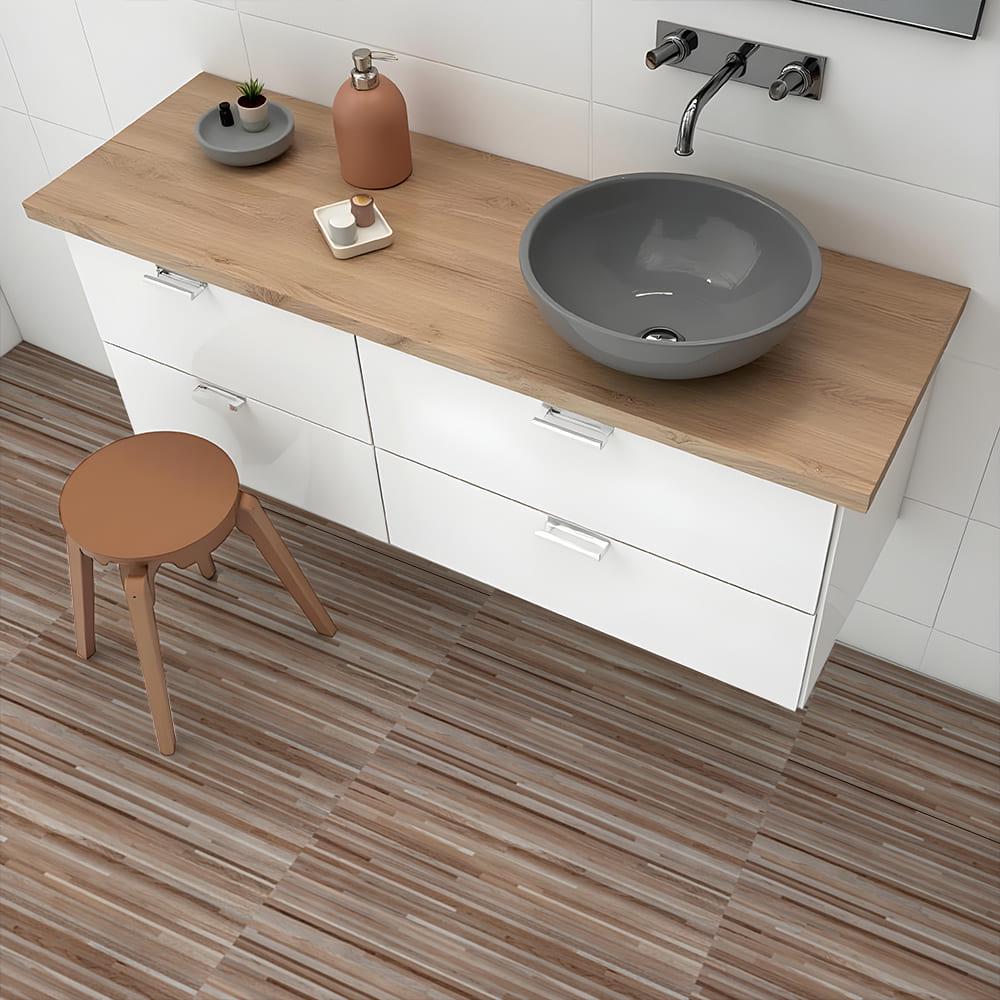 Самоклеющееся покрытие для пола LVT Sticker Wall 610х610х1,5 мм Кофе с молоком (SW-00003276)