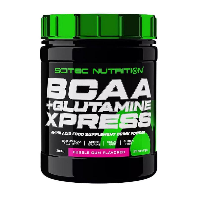 Амінокислоти з глутаміном Scitec Nutrition BCAA + Glutamine Xpress 300 г Яблуко