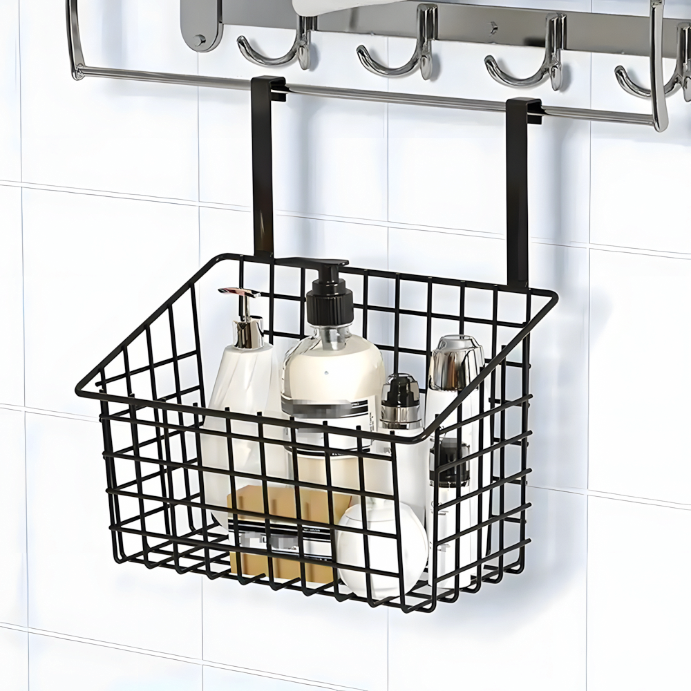 Полка навесная металлическая 26х17х28 см Черный