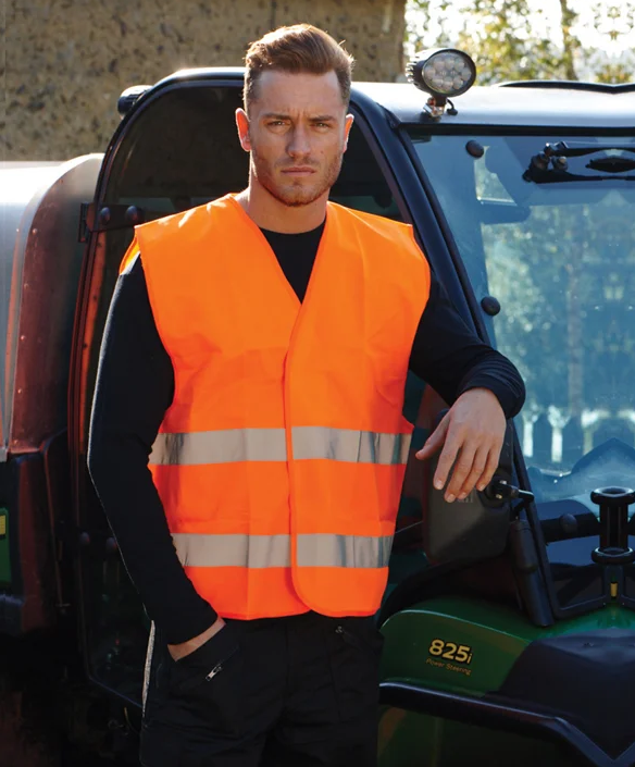 Жилет сигнальный PORTWEST C474 Hi Vis 2 Band Vest XXL/3XL Оранжевый (C474ORRXXL/3XL) - фото 2