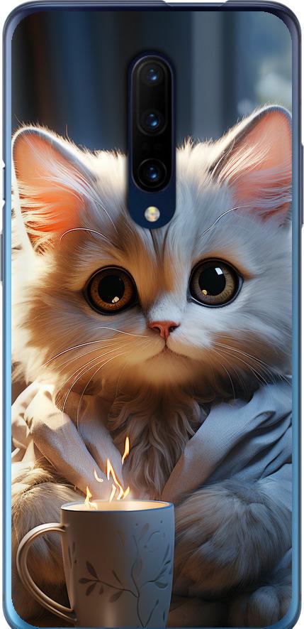 Чехол на OnePlus 7 Pro White cat (5646u-1696-42517)