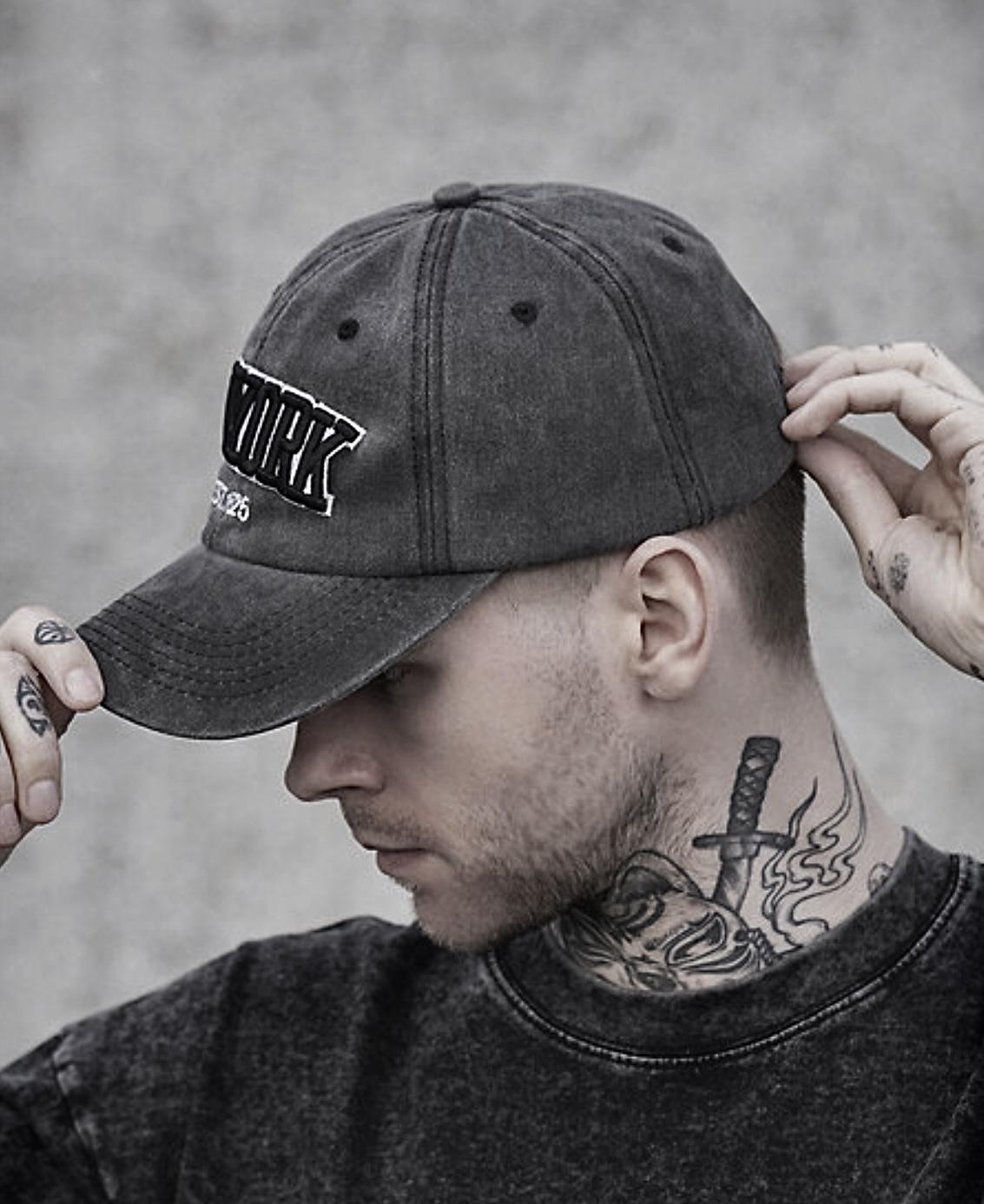 Кепка унісекс Wuke логотип New York 1625 з вигнутим козирком One size Чорний (B734) - фото 4