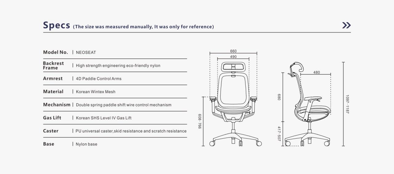 Офисное кресло NeoSeat X Black (mt2109) - фото 5