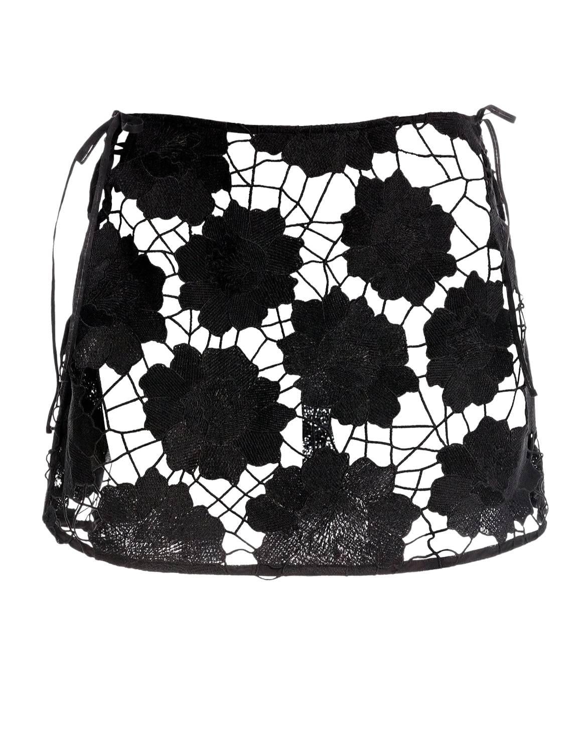 Юбка прозрачная для пляжа Agua Bendita М Черный (20466)