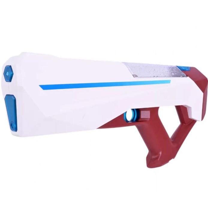Пистолет водяной Solar CyberGun с водой для детей от 8 лет дальность 8-10 м бак 300 мл Белый с красным
