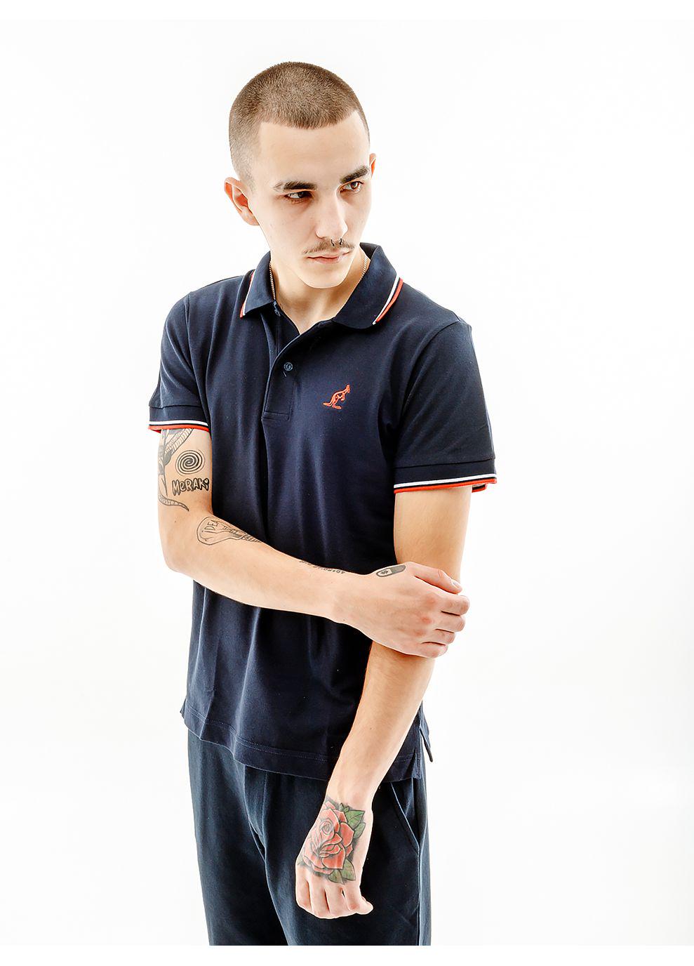 Футболка мужская Australian 2-STRIPE PIQUE' POLO S-FIT L Синий (7dLSUPO0004-842B L)