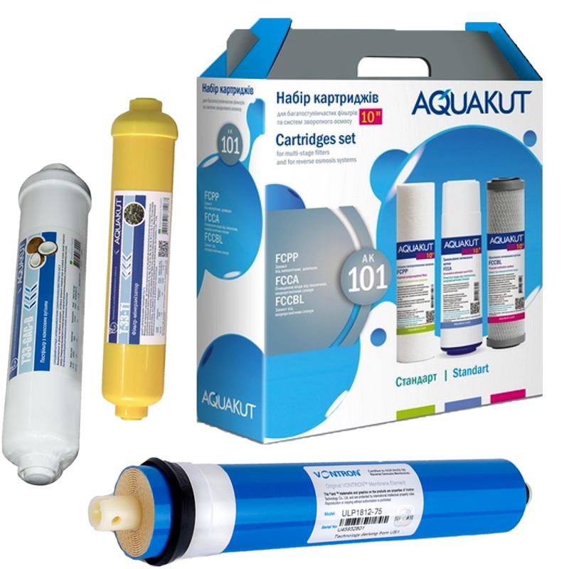 Картриджі для систем зворотного осмосу АК-101 Постфільтр Мінералізатор Мембрана Vontron 75 (5562001)