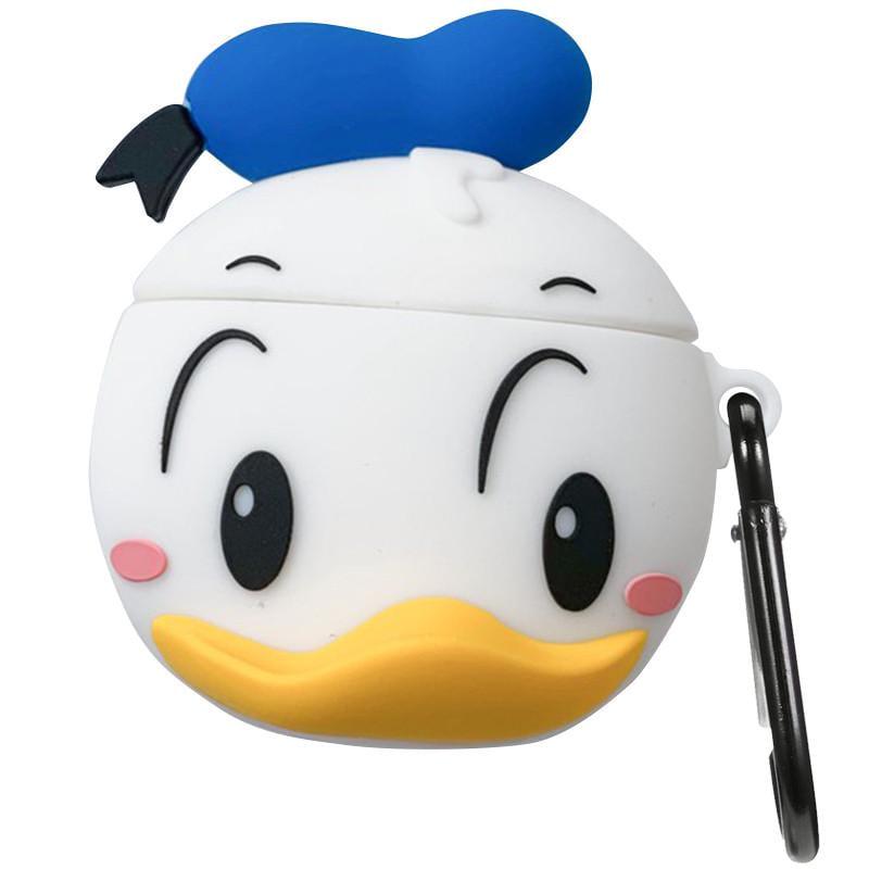 Футляр силіконовий Epik Disney series для навушників AirPods 1/2 з карабіном Дональд Дак/Біло-блакитний (00000035655_12)
