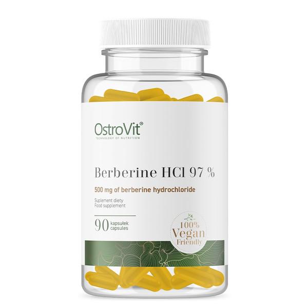 Натуральная добавка OstroVit Berberine HCl 97% Vege 90 капсул