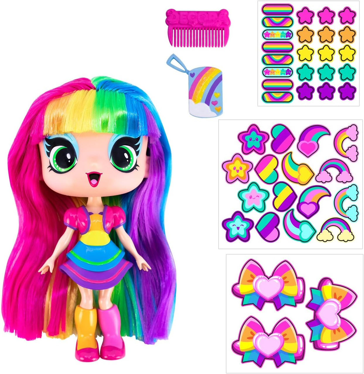 Кукла Decora Girlz Collectible Dolls 8 Подождите UNbox Fun Fashions & Stickers 9 to Collect 5" (2614166806) Кукла Decora Girlz Collectible Dolls 8 Подождите UNbox Fun Fashions & Stickers 9 to Collect 5" (2614166806)