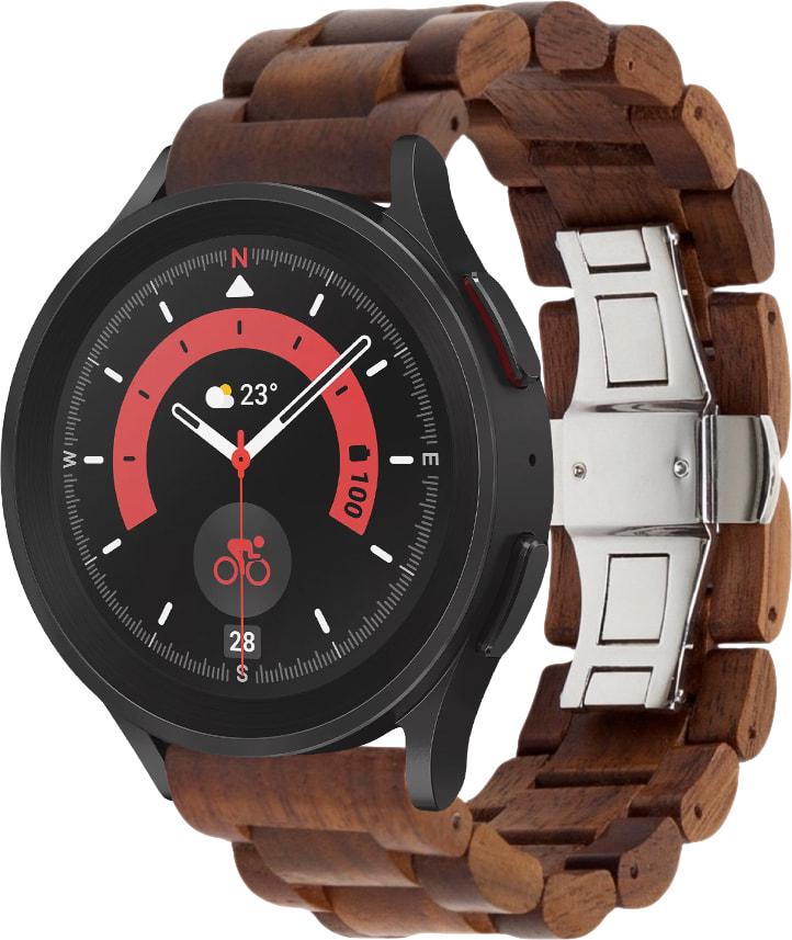Ремешок деревянный WoodLock для Galaxy Watch 5 Pro Brown (29194-30)