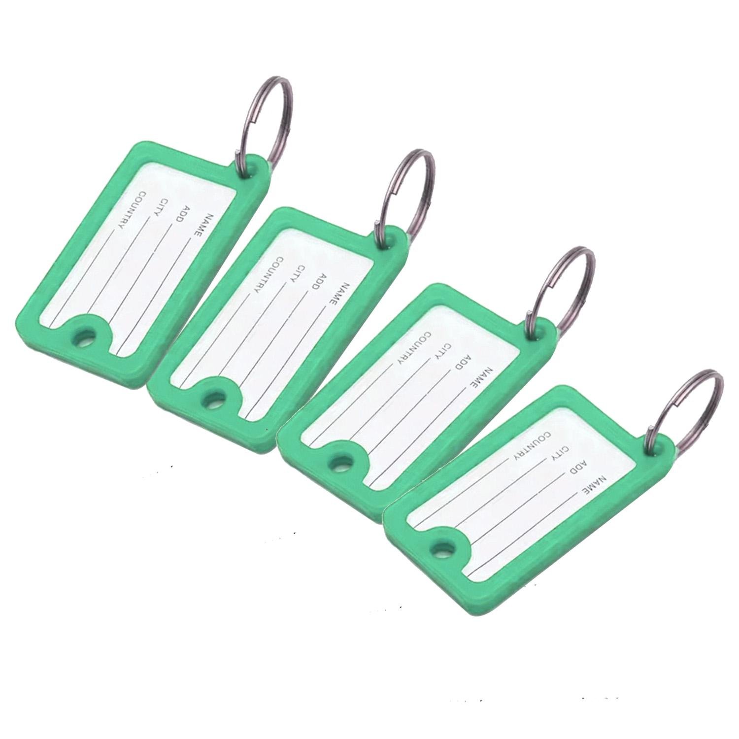 Брелок-бирка для ключей GDragon Home с надписью пластик 10 шт. Зеленый (98_2_10_6) - фото 1