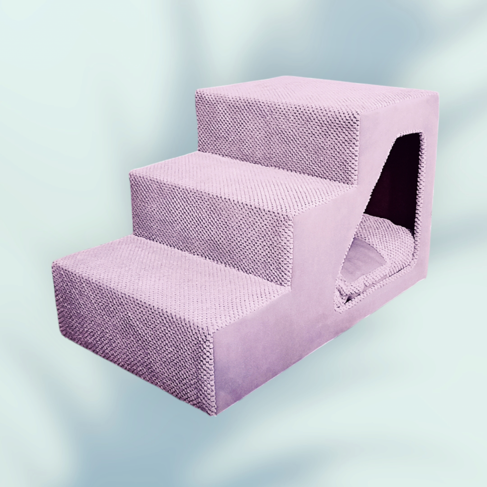 Сходинки для собачок приліжкові праві 42х42х65 см Фуксія (00149) Сходинки для собачок приліжкові праві 42х42х65 см Фуксія (00149)