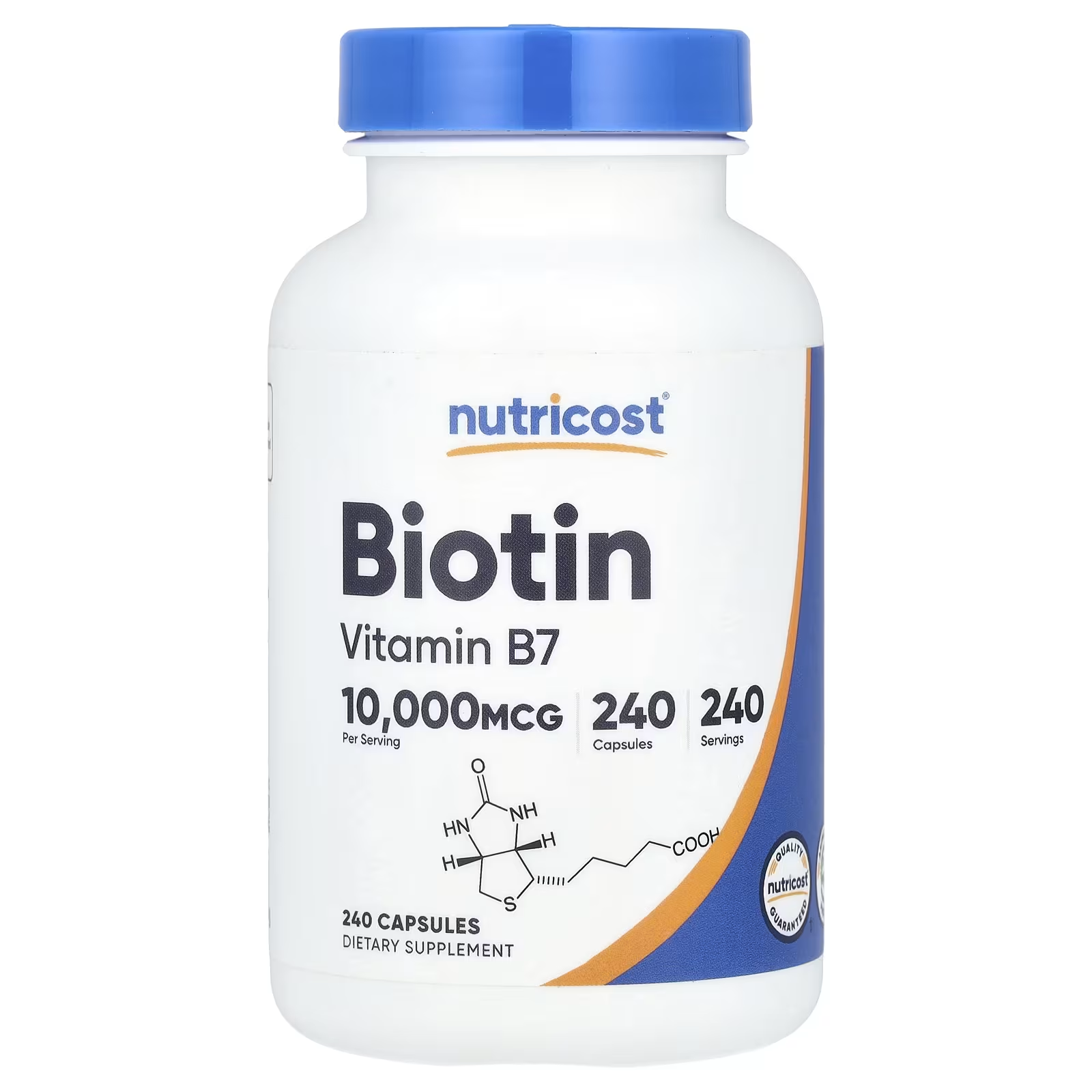 Биотин Nutricost 10 000 мкг 240 капсул