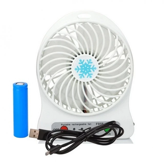 Вентилятор настільний Mini Fan XSFS-01 з акумулятором 18650 Білий (4376) - фото 1 Вентилятор настільний Mini Fan XSFS-01 з акумулятором 18650 Білий (4376) - фото 1