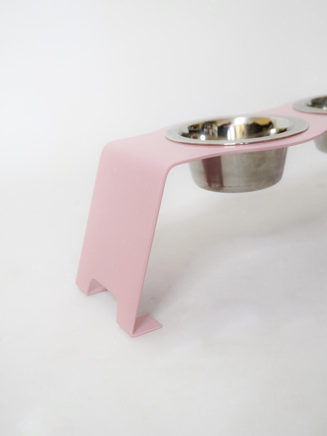 Кормушка My friend для кошек на 2 миски металл 80 мм 0,2 л розовый (1024570к) - фото 4 Кормушка My friend для кошек на 2 миски металл 80 мм 0,2 л розовый (1024570к) - фото 4
