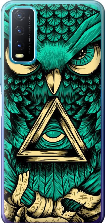 Чехол на Vivo Y20 Сова Арт-тату (3971t-2078-42517)