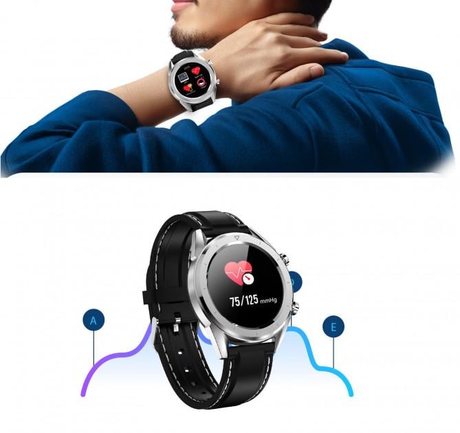 Розумний годинник No.1 DT28 Silicone з ЕКГ і пульсоксиметром Сріблястий - фото 5 Розумний годинник No.1 DT28 Silicone з ЕКГ і пульсоксиметром Сріблястий - фото 5
