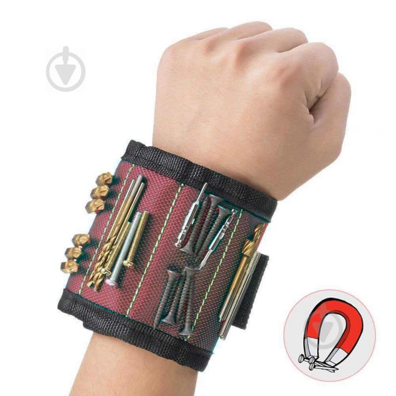Будівельний магнітний браслет для інструментів (Manetic Wristband) з магнітами для цвяхів та ін.