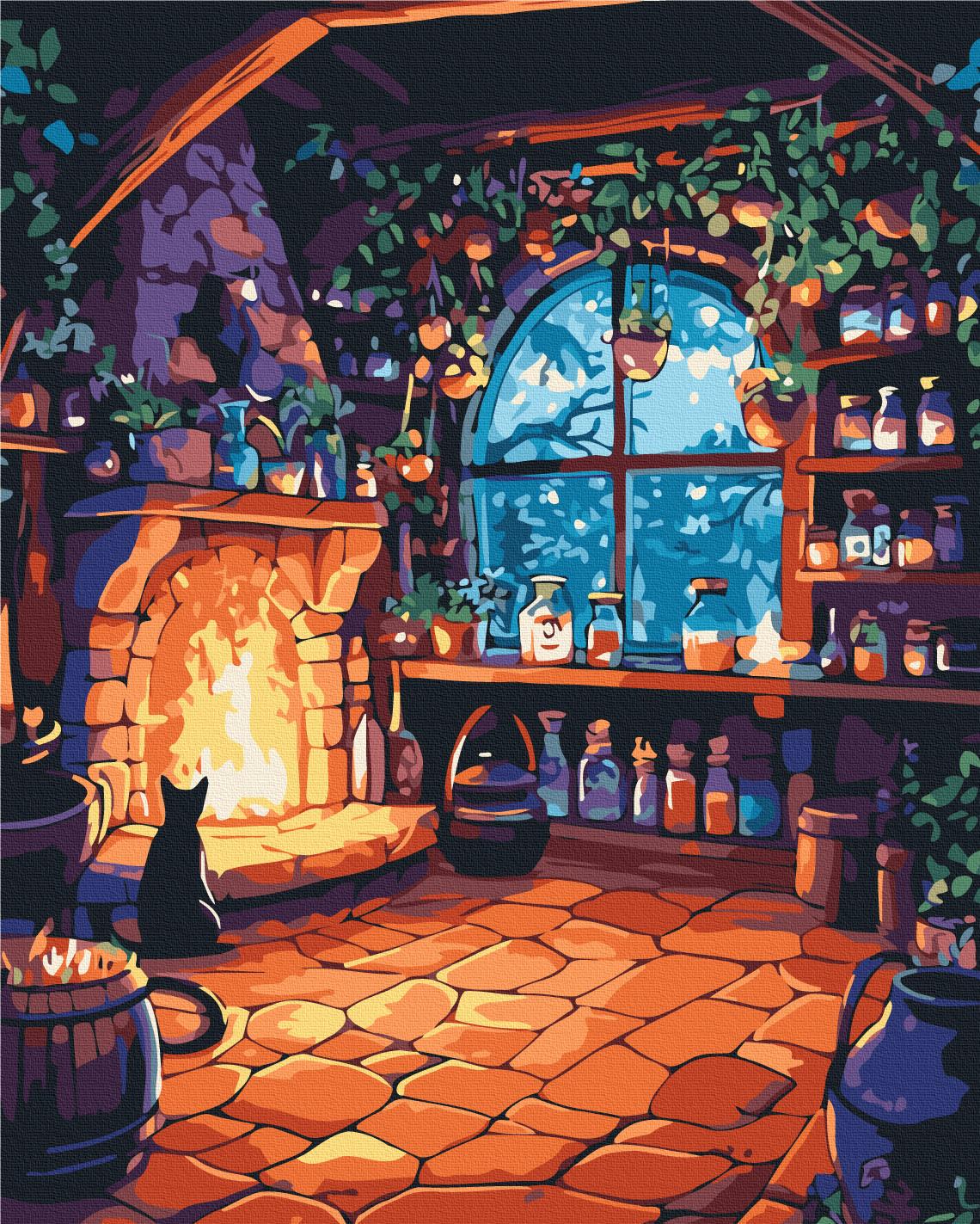 Картина по номерам Brushme Избушка ведьмы 40x50 см (BS54409)