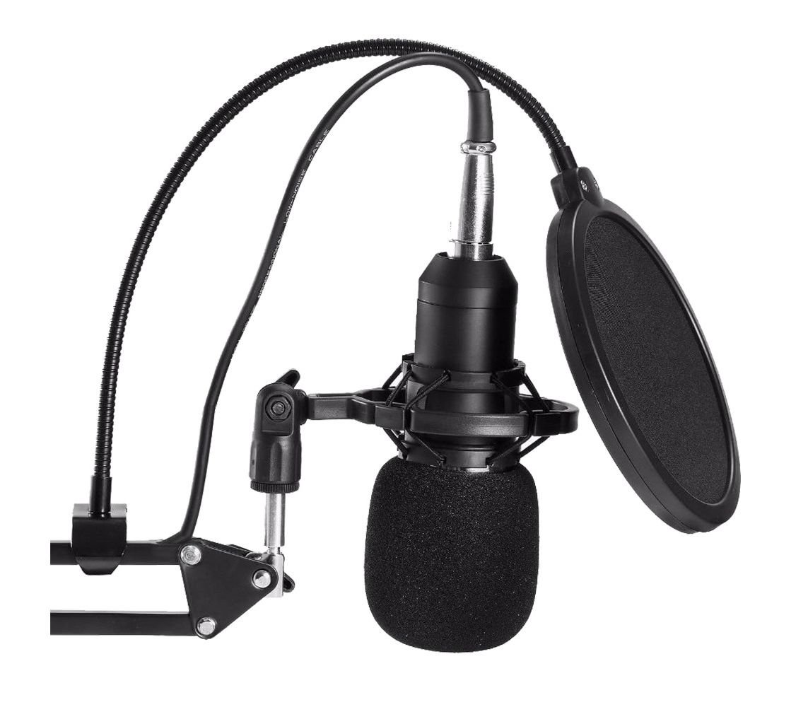 Микрофон студийный со стойкой UKC Music D.J. M-800U Black - фото 3 Микрофон студийный со стойкой UKC Music D.J. M-800U Black - фото 3