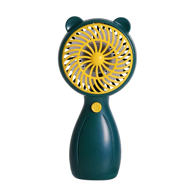 Вентилятор ручний акумуляторний Handy Mini Fan JX-998 з ручкою d 6 см Зелений (ML-04462-3)