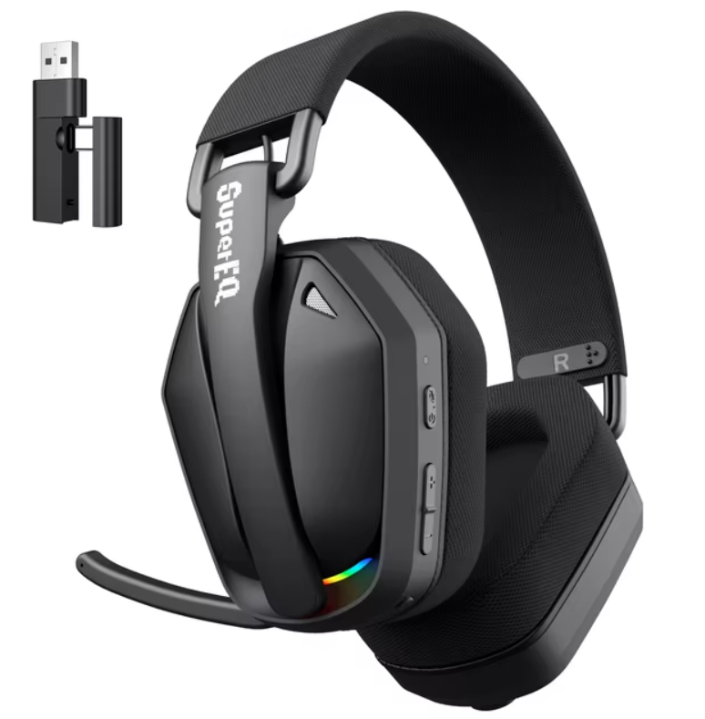 Наушники с микрофоном беспроводные EKSA SuperEQ G19BT 2,4 ГГц Bluetooth 5.4 для PS/Xbox/ПК/Mac (2558997043)