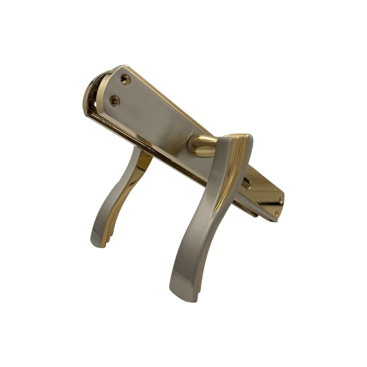 Ручки для входной двери Ozcanlar Orkide Yale 72 мм Albrif/Saten (340025)