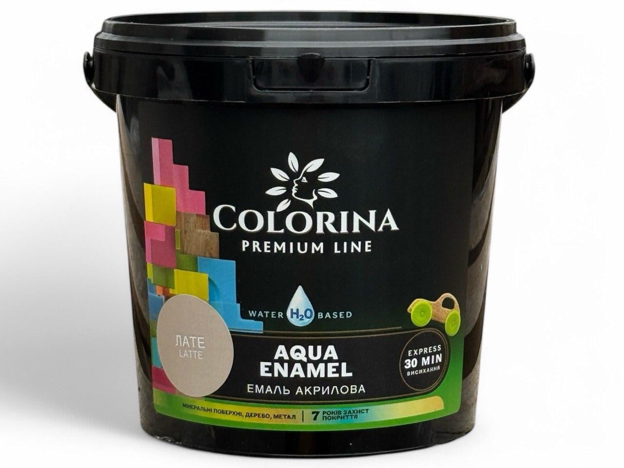 Краска акриловая Colorina Aqua ENAMEL без запаха 2 л Латте (31642029)