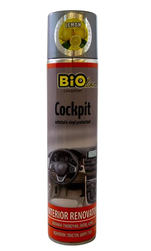 Полироль для торпедо Bio Line Cockpit limone лимон 300 мл (000050101)