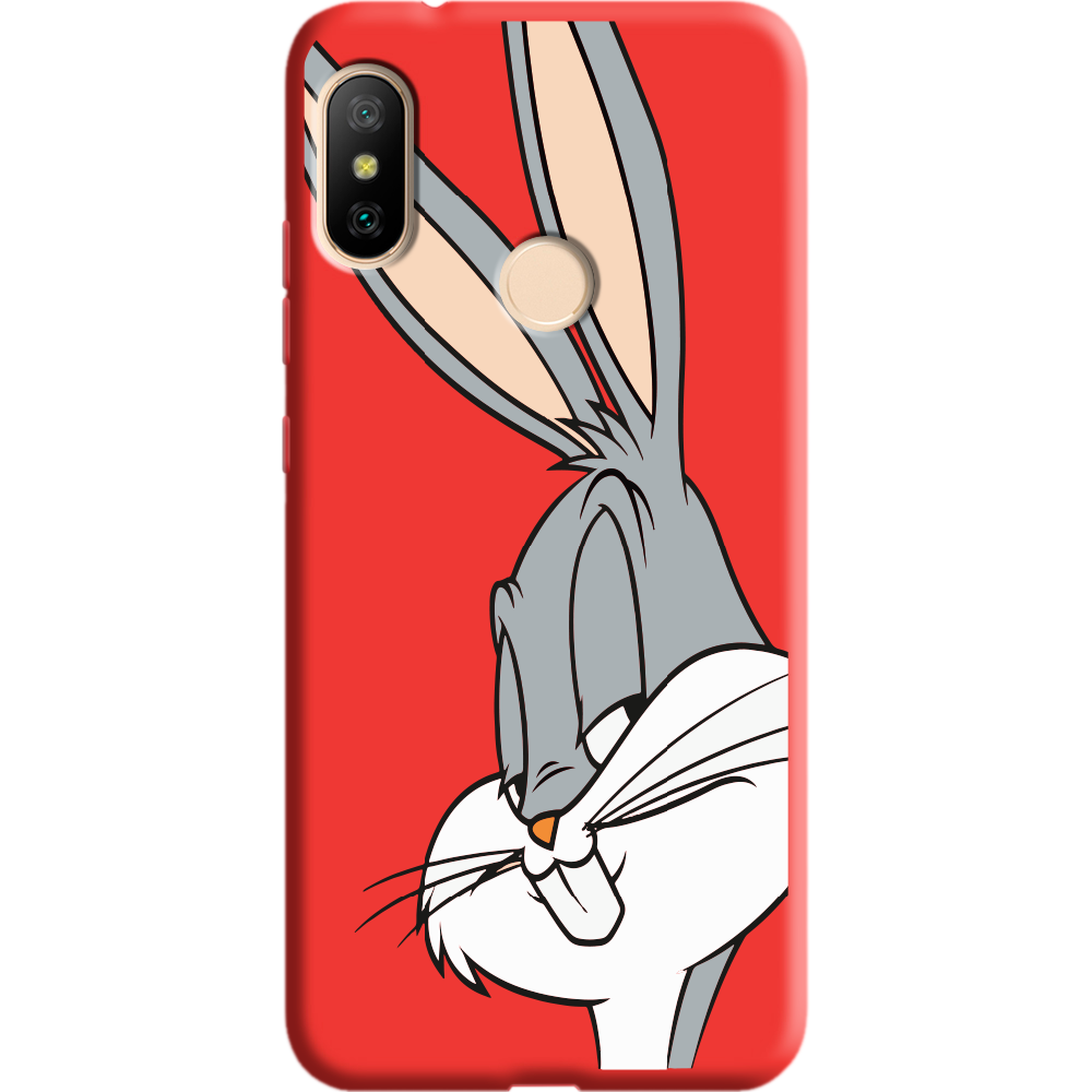 Чехол BoxFace Xiaomi Mi A2 Lite Lucky Rabbit Красный силикон (34892-bk81-36145)