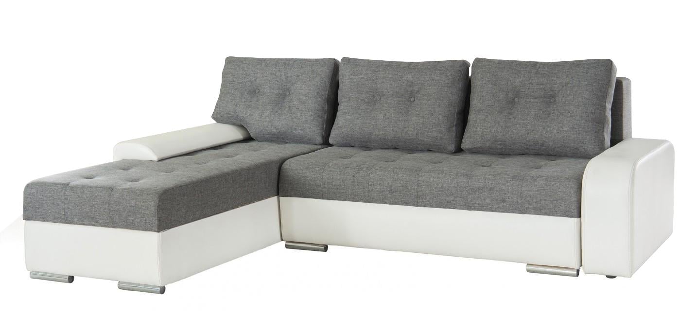 Диван угловой раскладной Mebel Serviceв Женева еврокнижка Серый