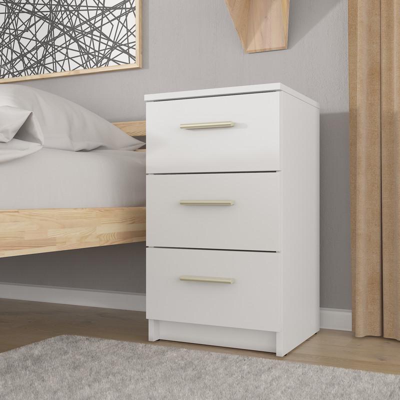 Тумба універсальна на 3 ящика 376x659x350 мм Белый (A-24) - фото 2