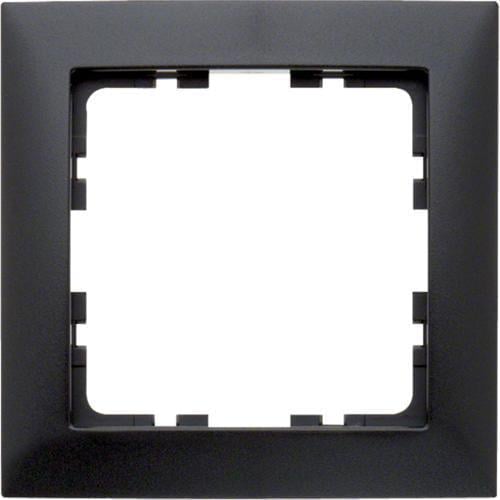 Рамка одинарная Hager S.1 Антрацит (28685263)