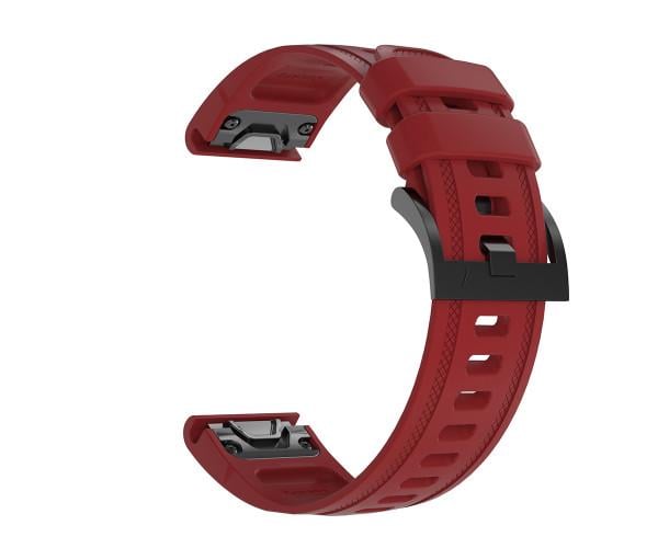 Ремешок Silicone Line Strap для смарт-часов Garmin Fenix 6S/6S Pro/7s/7s Pro/Instinct 2S 20 мм Красный