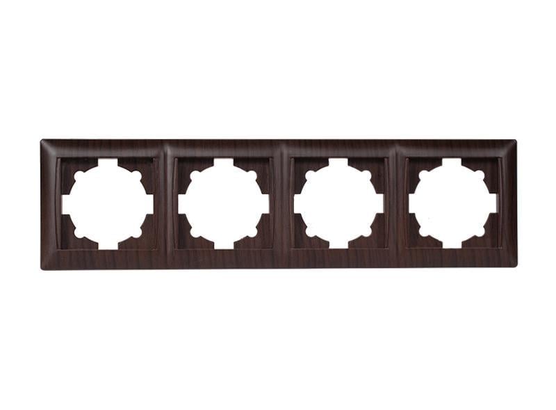 Рамка чотиримісна горизонтальна Luxel Primera 3924 Вишневий (00000038657)