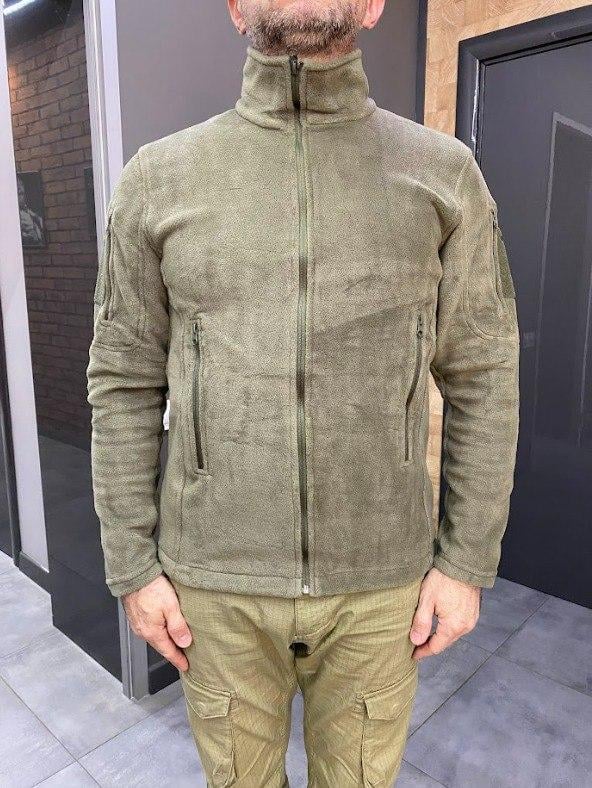 Кофта армійська флісова Bikatex для ЗСУ S-XXXL Олива (2479518750)