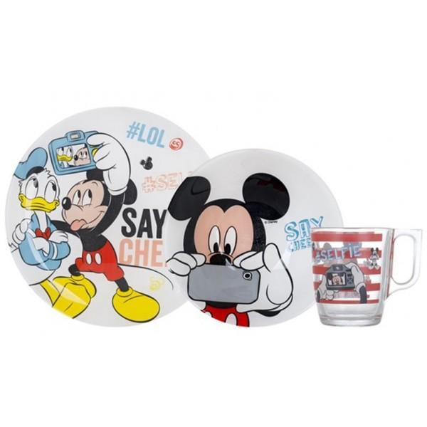 Дитячий набір Luminarc N5278 Disney Party Mickey 3 предмети