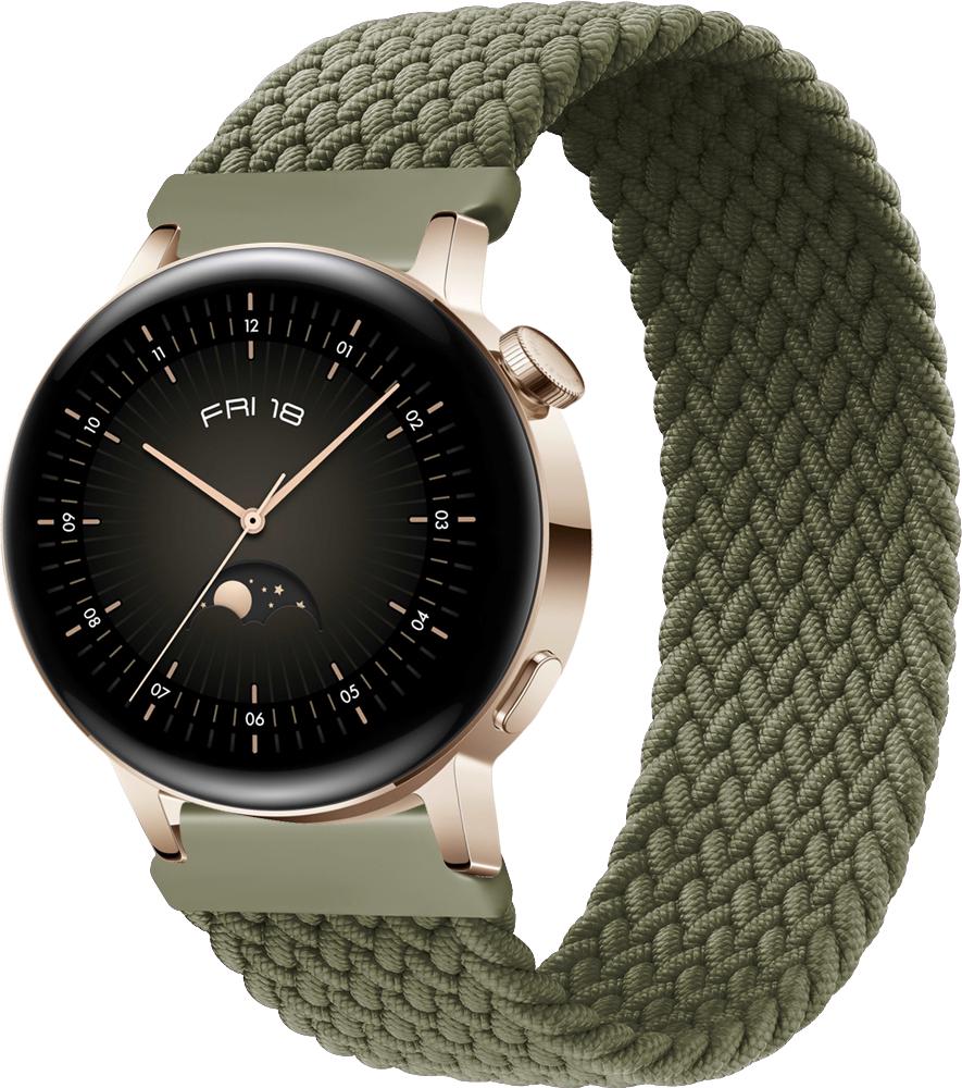Ремінець Solo Loop для Huawei Watch GT3 42 мм (145 мм) Khaki (26273-17)