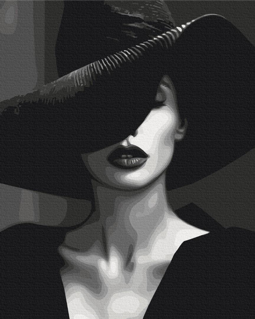 Картина по номерам Brushme Премиум Загадочная мадам 40x50 см (PBS53937)