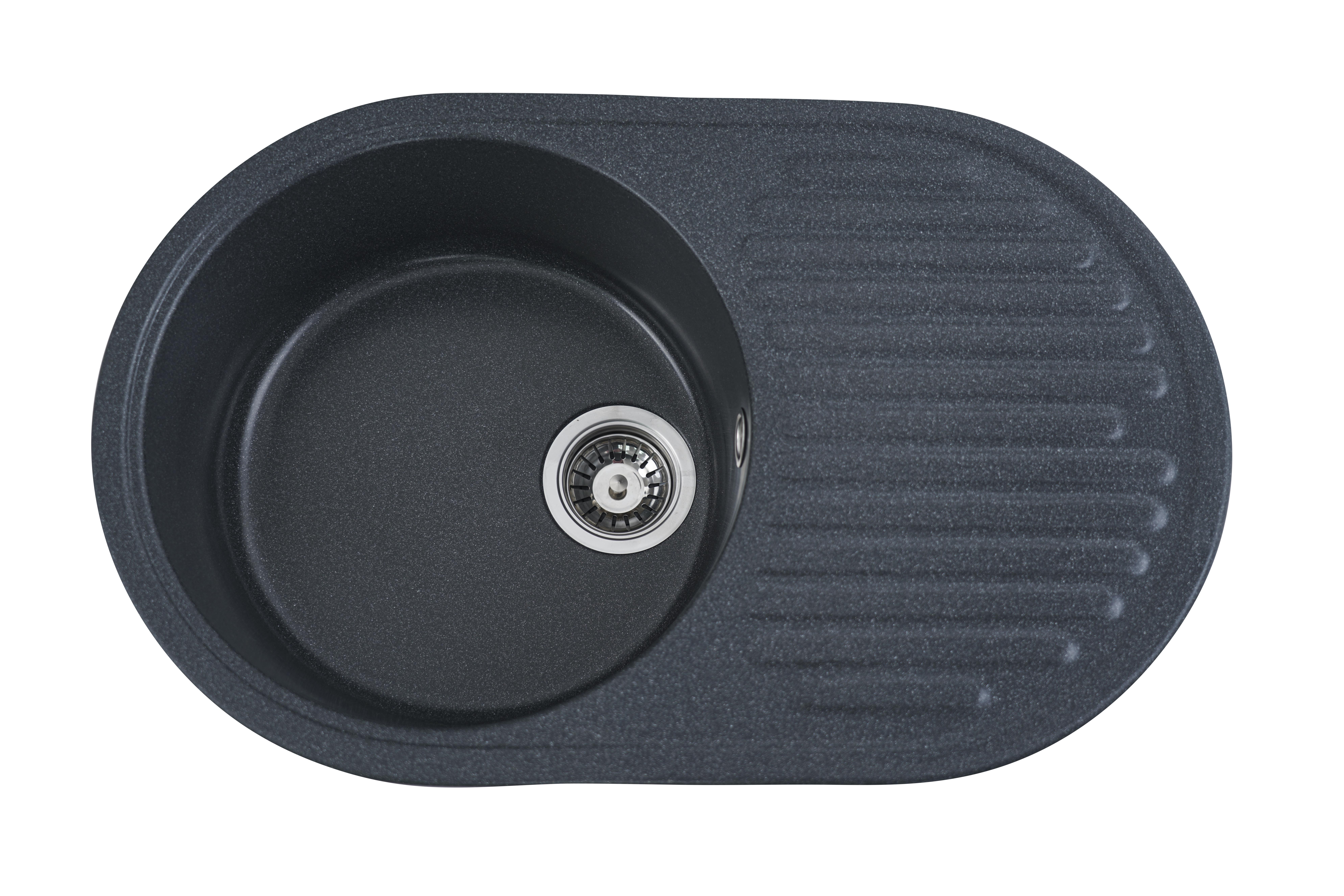 Мойка кухонная Platinum ASTORIA 7346 глянец Антрацит (000027515)