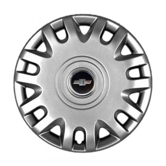 Автомобильные колпаки SKS 333 R15 с логотипом Chevrolet 4 шт. Серебристый