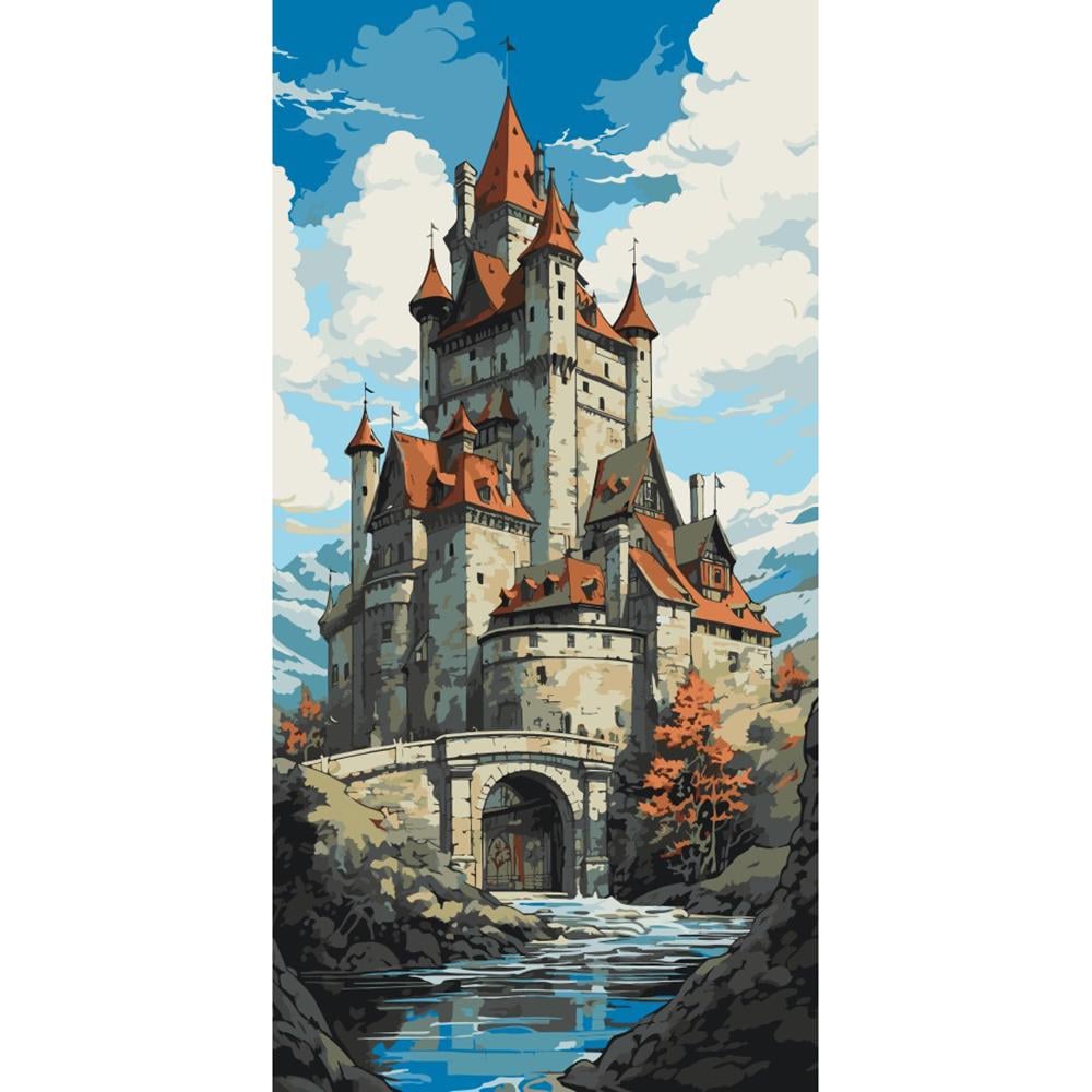 Картина за номерами ART CRAFT Казковий замок 40x80 см Різнокольоровий (PM-194-K-1448) Картина за номерами ART CRAFT Казковий замок 40x80 см Різнокольоровий (PM-194-K-1448)