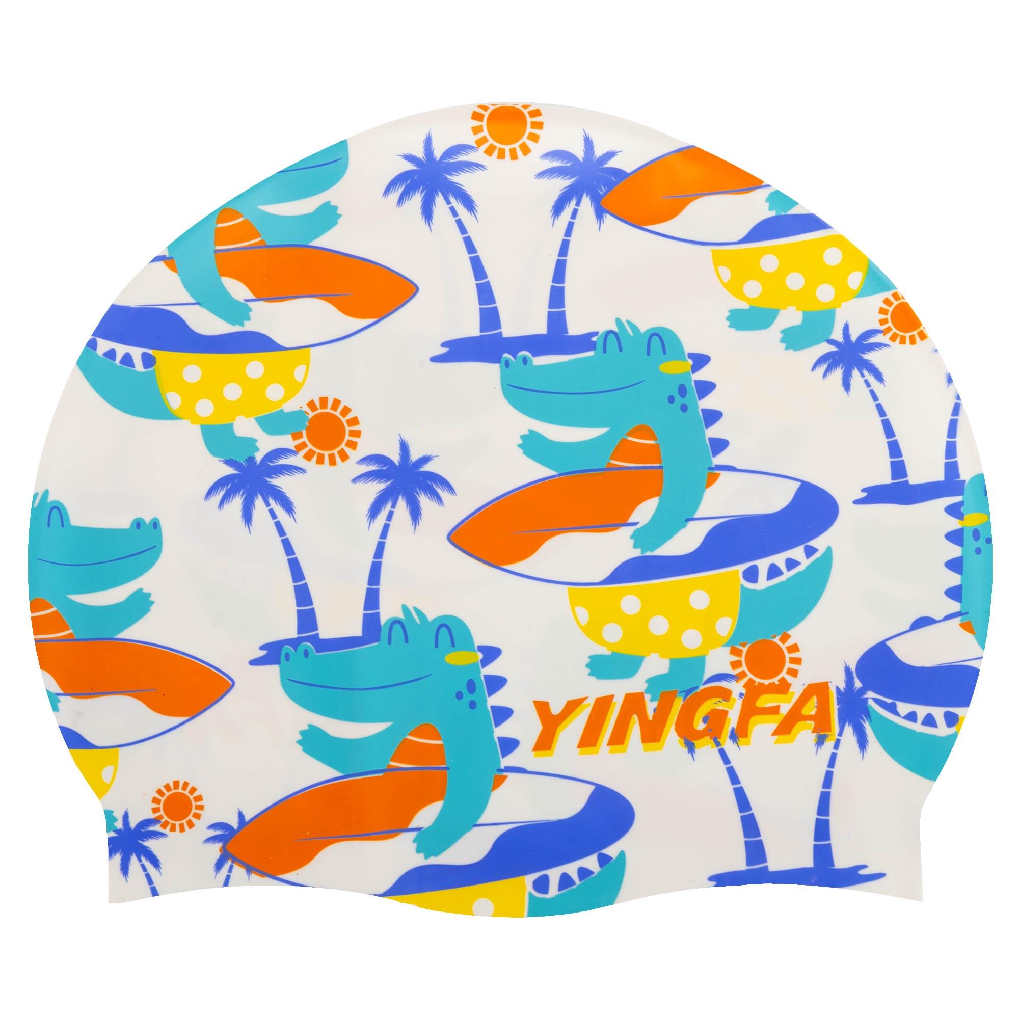 Шапочка для плавання дитяча YINGFA K0012 силіконова Біло-помаранчевий (K0012_Белый-оранжевый) - фото 1 Шапочка для плавання дитяча YINGFA K0012 силіконова Біло-помаранчевий (K0012_Белый-оранжевый) - фото 1