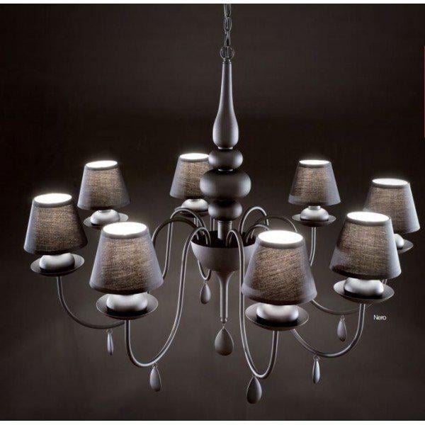 Лампа Ideal Lux BLANCHE SP6 подвесная 75 см Черный (111872) - фото 2