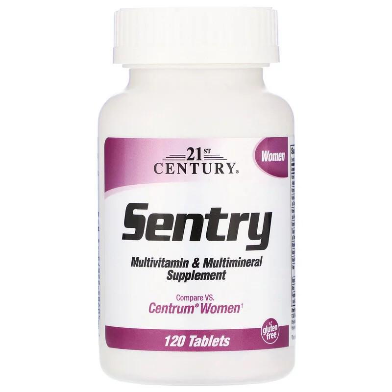 Витамины 21st Century Sentry Women Multivitamin & Multimineral Supplement 120 таблеток Витамины 21st Century Sentry Women Multivitamin & Multimineral Supplement 120 таблеток