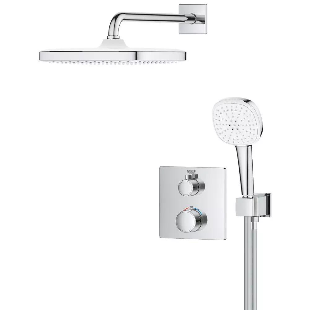 Душова система прихованого монтажу з термостатом Grohe Grohtherm 34871000 - фото 3